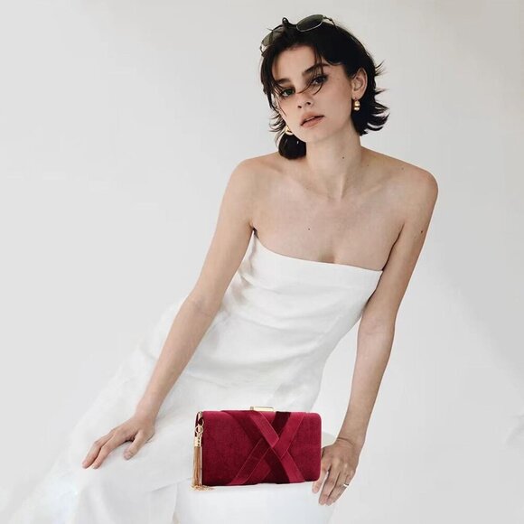 Women's Evening Handbag Clutch Bridal Purse for Wedding Prom Night Out Party - Picture 3 of 7